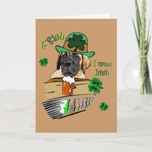 St. Pats English Mastiff Karte (Vorderseite)