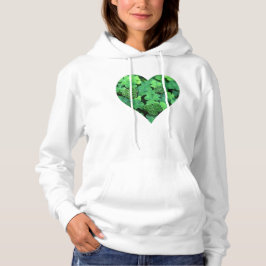 St. Patties Day Green Kleeblatt Irische Herzen Hoodie