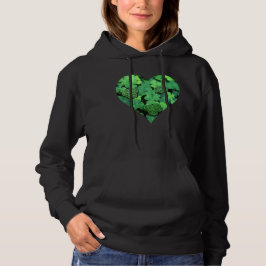 St. Patties Tag, grünes Kleeblatt, irische Herzen Hoodie