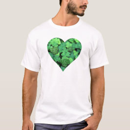 St. Patties Tag, grünes Kleeblatt, irische Herzen T-Shirt