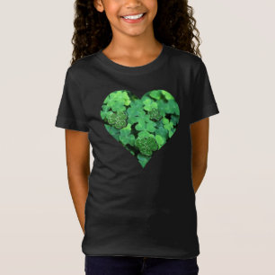 St. Patties Tag, grünes Kleeblatt, irische Herzen T-Shirt
