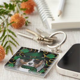 St. Patty Australian Shepherd Schlüsselanhänger