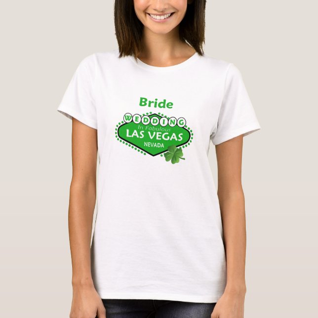 St Patty BRIDE Las Vegas Wedding Shirt (Vorderseite)