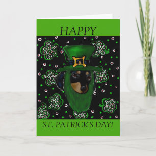 St. Patty Doxie Kunstdesign Karte