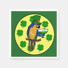 ST. PATTY PARROT SERVIETTE