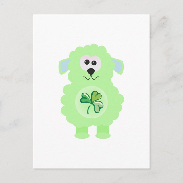 St. Pattys Day Goofkins Lamm Postkarte (Vorderseite)