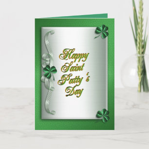 St pattys day Irish blessing greeting card Karte