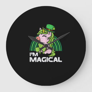 St Pattys Kleinkind Kinder Männer Gaming Gamer St Große Wanduhr