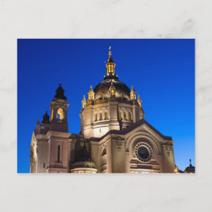 St. Paul Cathedral in der Nacht Postkarte