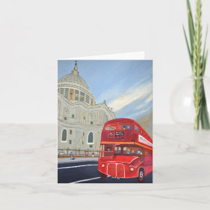 St. Paul Cathedral und London Buskarte Karte