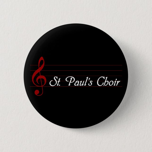 St Paul Chor Button (Vorderseite)