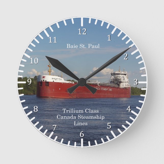 St. Paul Clock Bay Runde Wanduhr (Vorderseite)