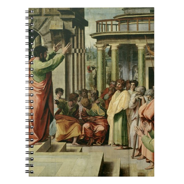 St Paul, das in Athen predigt (Cartoon für das Notizblock (Vorderseite)