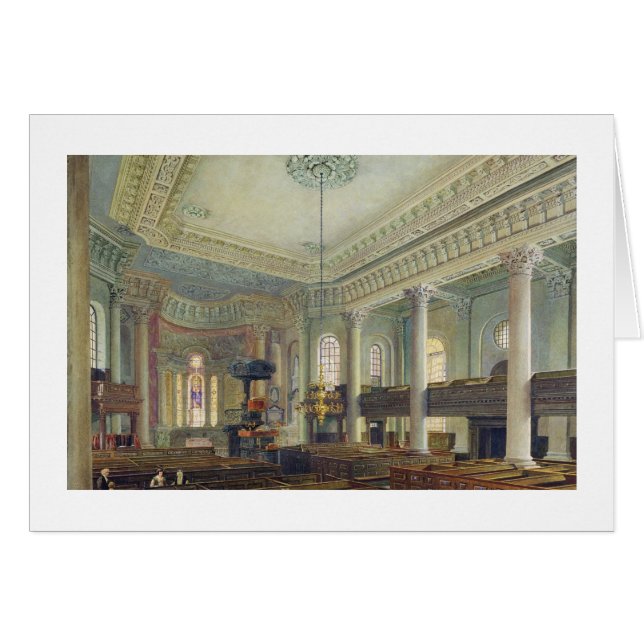 St Paul, Deptford (w/c auf Papier) (Vorderseite (Horizontal))