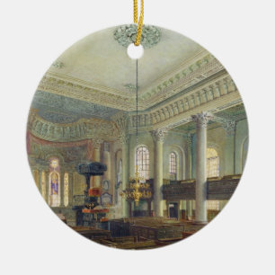 St Paul, Deptford (w/c auf Papier) Keramikornament