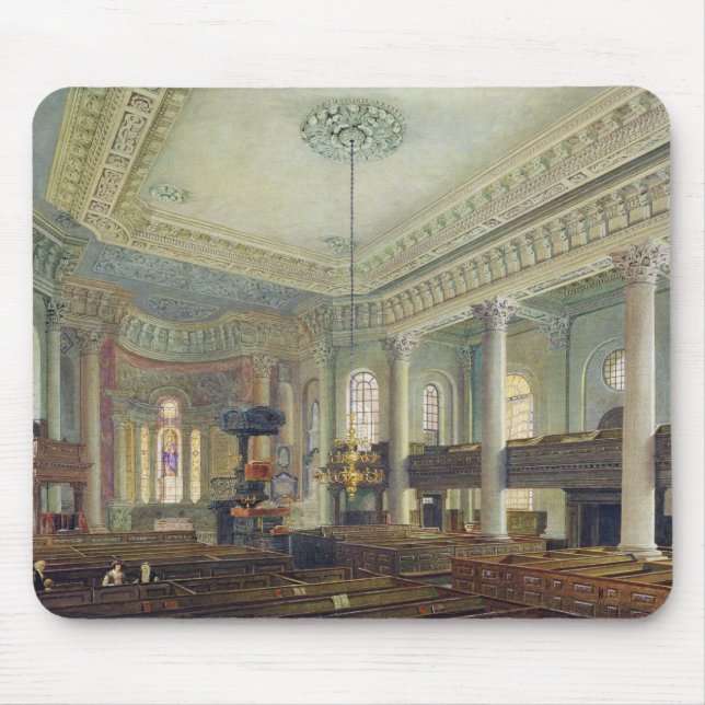 St Paul, Deptford (w/c auf Papier) Mousepad (Vorne)