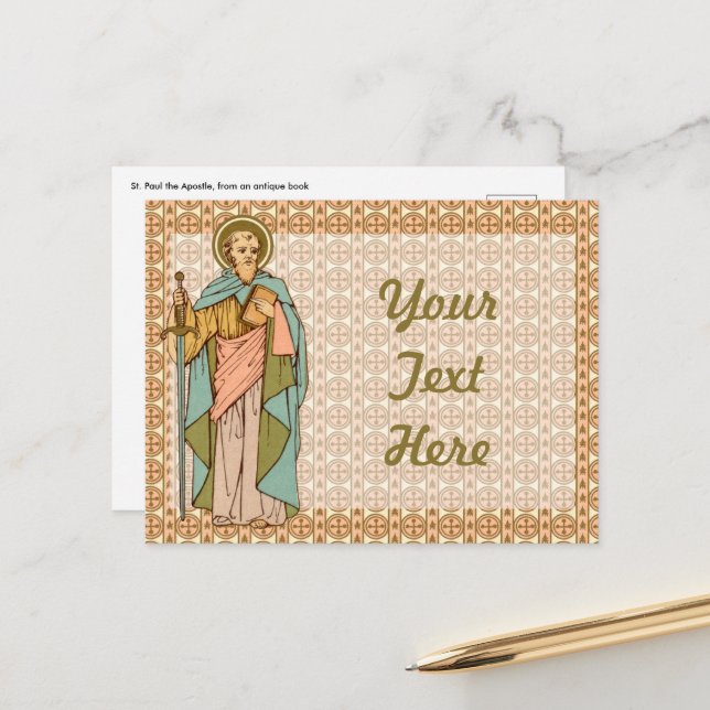 St. Paul der Apostel (RLS 13) Postkarte 1 (Vorderseite/Rückseite Beispiel)
