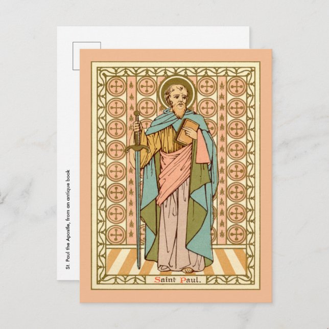St. Paul der Apostel (RLS 13) Postkarte 2 (Vorne/Hinten)