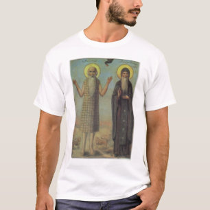 St Paul der Einsiedler mit St Anthony das große T-Shirt