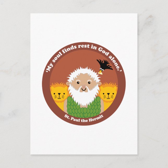 St. Paul, der Einsiedler Postkarte (Vorderseite)