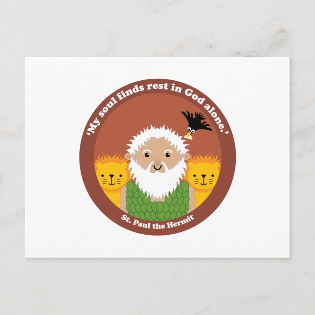 St. Paul, der Einsiedler Postkarte (Vorderseite)