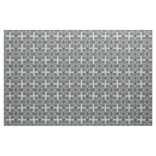 St Paul graues multi Mosaik Stoff