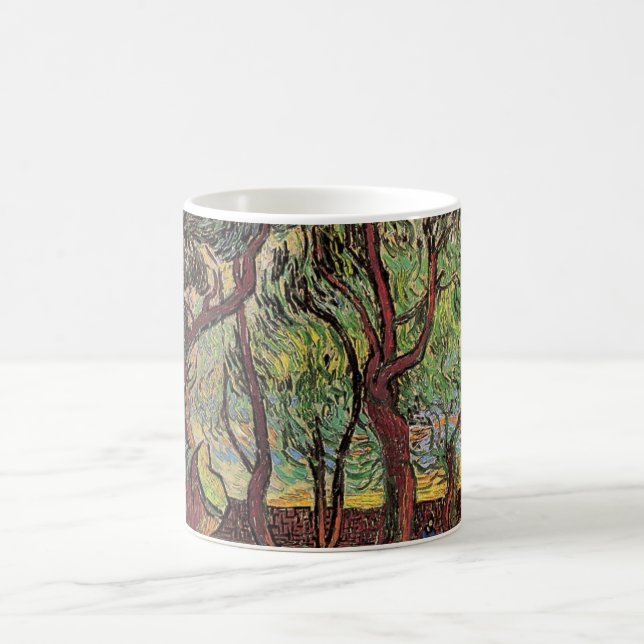 St. Paul Hospital und Garten von Vincent van Gogh Kaffeetasse (Mittel)