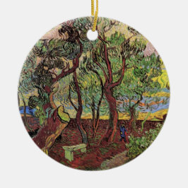 St. Paul Hospital und Garten von Vincent van Gogh Keramikornament