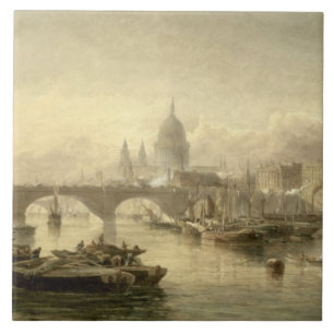 St Paul Kathedralen-und London-Brücke von der SU Fliese