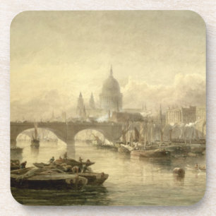 St Paul Kathedralen-und London-Brücke von der SU Untersetzer