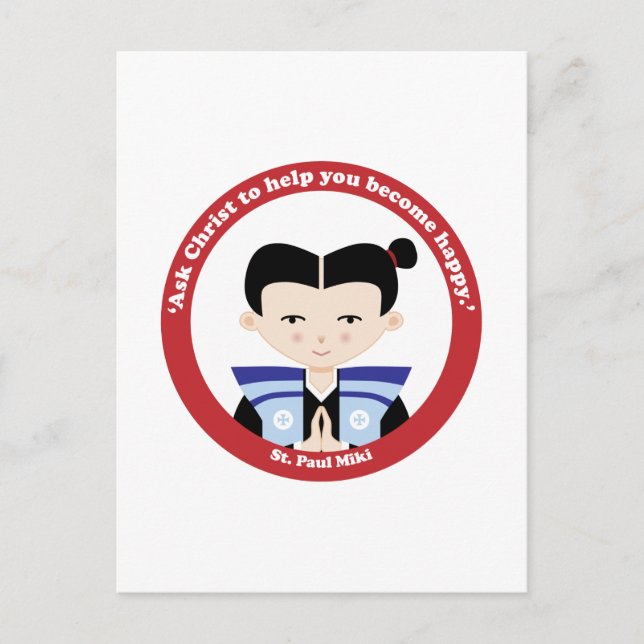St. Paul Miki Postkarte (Vorderseite)