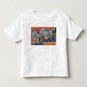 St Paul, Minnesota - große Buchstabe-Szenen Kleinkind T-shirt