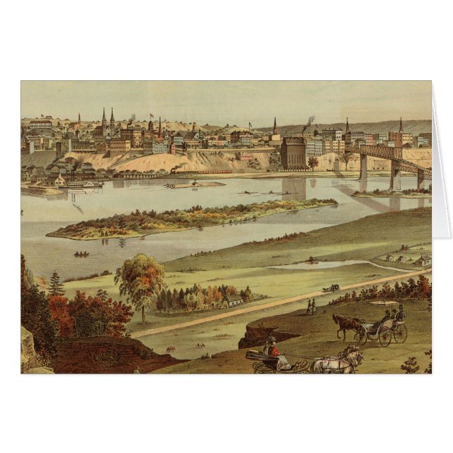 St. Paul, Minnesota Lithograph 2 (Vorderseite (Horizontal))