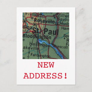 St Paul New Address-Ankündigung Ankündigungspostkarte
