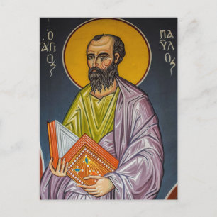 St. Paul Orthodox Icon Postkarte