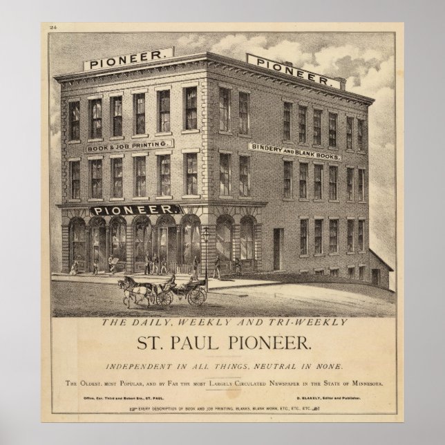 St. Paul Pioneer Poster (Vorne)