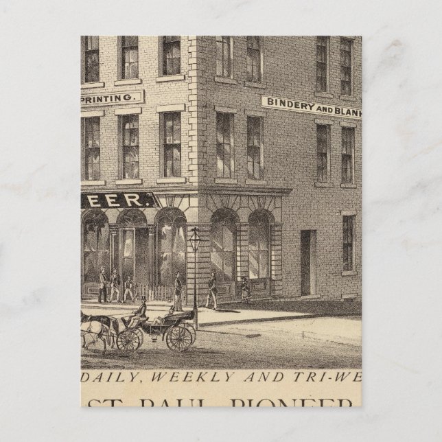 St. Paul Pioneer Postkarte (Vorderseite)