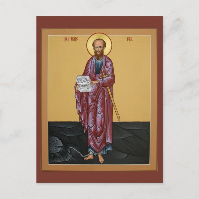 St Paul Prayer Card Postkarte (Vorderseite)