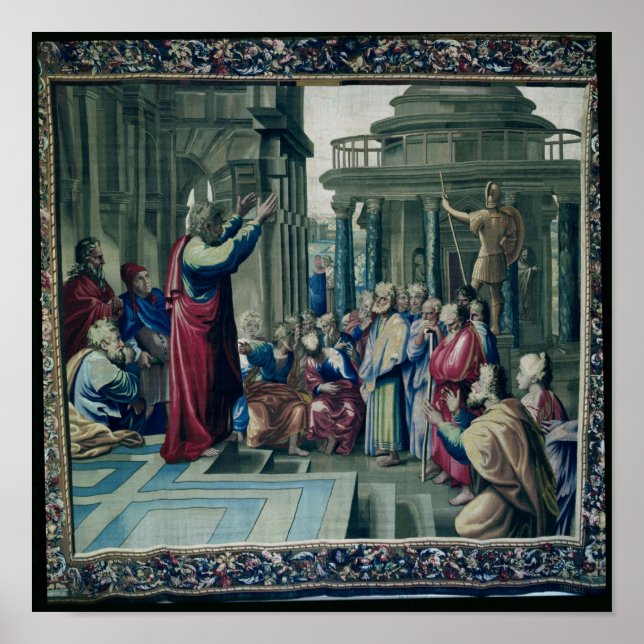 St. Paul Preaching im Areopagus Poster (Vorne)