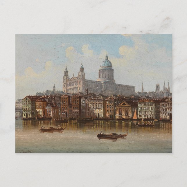 St. Paul’s Cathedral | Johann Wilhelm Jankowsky Postkarte (Vorderseite)