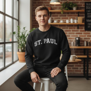 ST. PAUL University Style Sweater America Uni Sweatshirt
