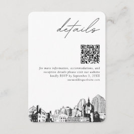 St. Paul Wedding Modern Details QR Code Begleitkarte