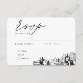 St. Paul Wedding Traditional UAWG Meal Option Begleitkarte