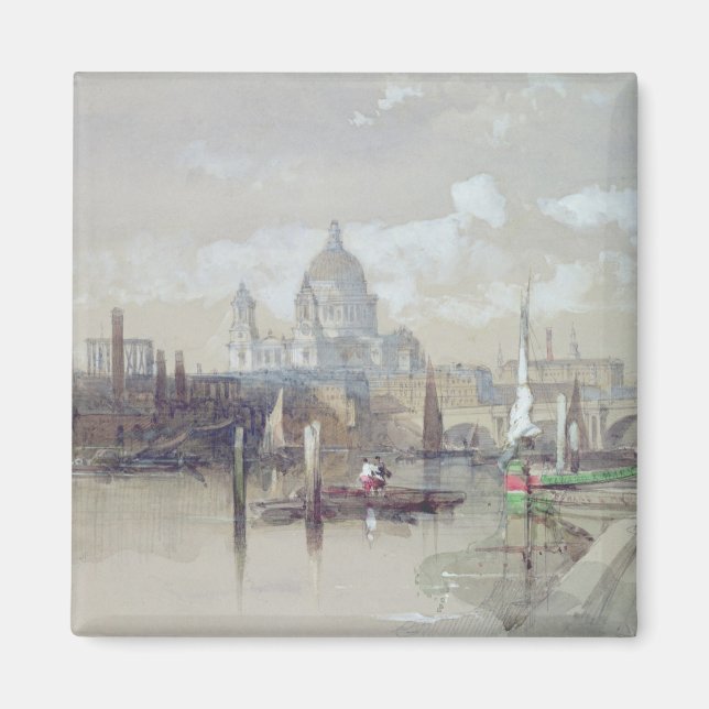 St. Pauls aus dem Fluss, 1863 Magnet (Vorne)