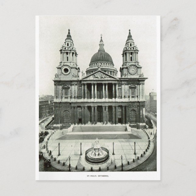 St. Paul's Cathedral 1900 Postkarte (Vorderseite)