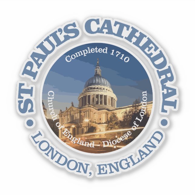 St. Paul's Cathedral Aufkleber (Vorderseite)