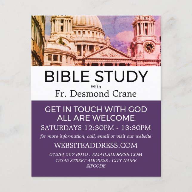 St. Paul's Cathedral, Christlich Bible Class Adver Flyer (Vorne)