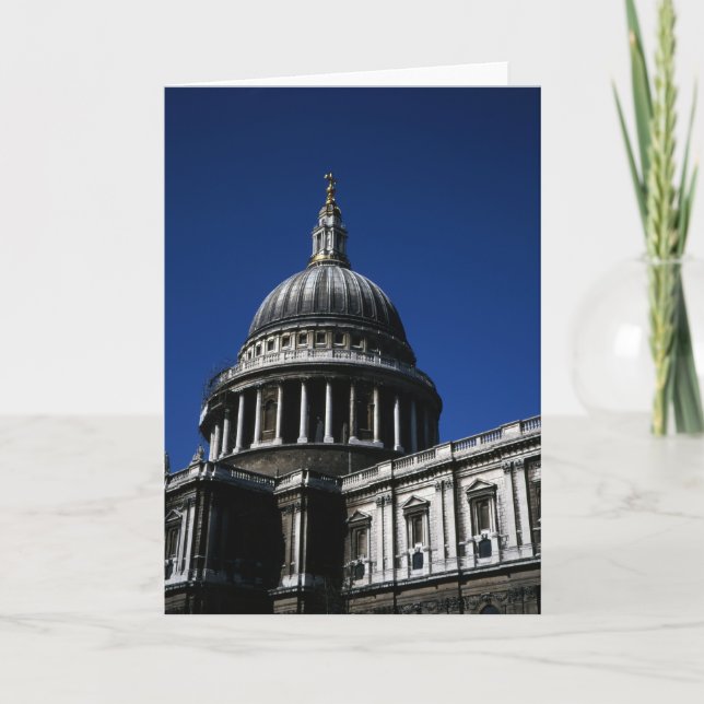St. Paul's Cathedral London Dankeskarte (Vorderseite)