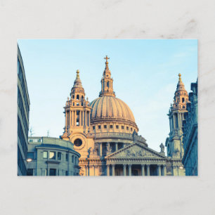 St Paul's Cathedral London Vintage-Geschenkposter Feiertagspostkarte