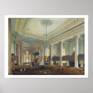 St. Paul's, Deptford (w/c auf Papier) Poster